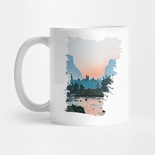 Beautiful Mountain Lake Landscape Mug